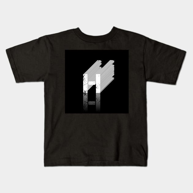 Letter H Kids T-Shirt by Retrofit